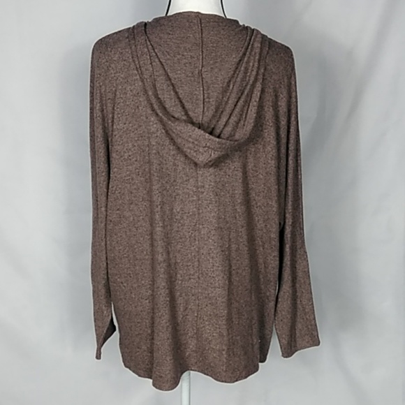 NWT AEO Soft & Sexy Plush Hooded Cardigan size L - Picture 4 of 7